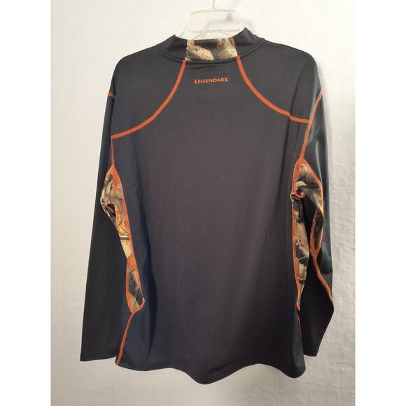 Legendary Whitetails Endurance Performance Shirt Men's L 1/4 Zip Black Outdoor - Picture 12 of 12
